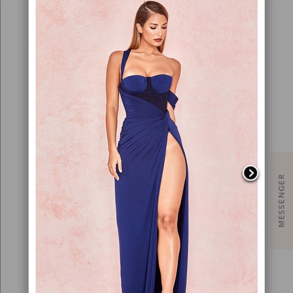 house of cb navy dress